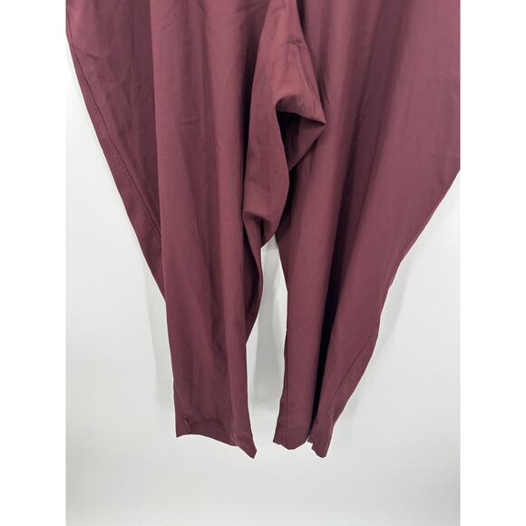 Old Navy Pants Women XXL Burgundy Nylon Stretch Waist StretchTech Active Workout - Picture 3 of 8